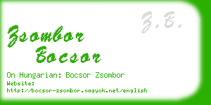 zsombor bocsor business card